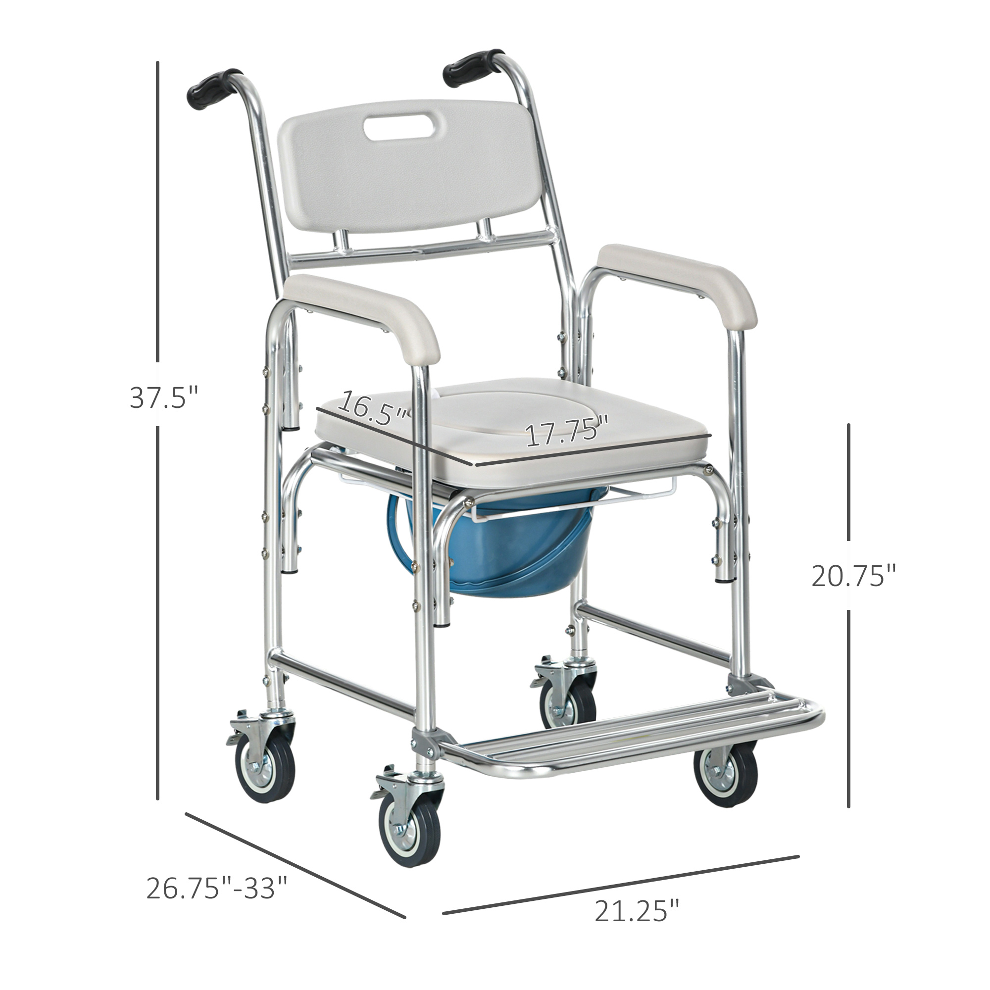 Commode Wheelchair